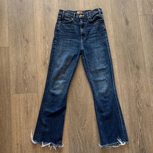 Mother Jeans The Hustler Ankle Fray Size 26